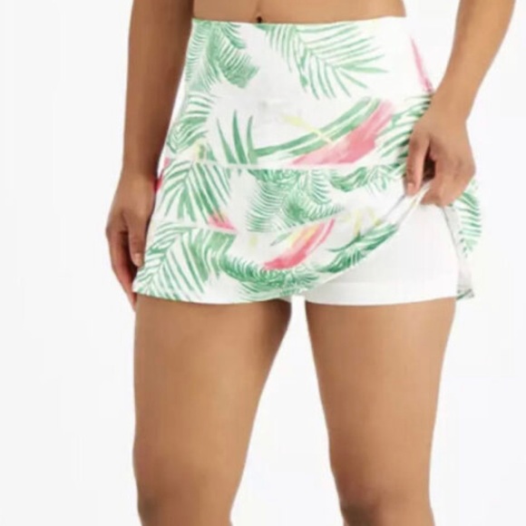 New IDEOLOGY Women’s Plus 3X Tiered Palms Golf Tennis Skirt Skort Comfort - Picture 3 of 14